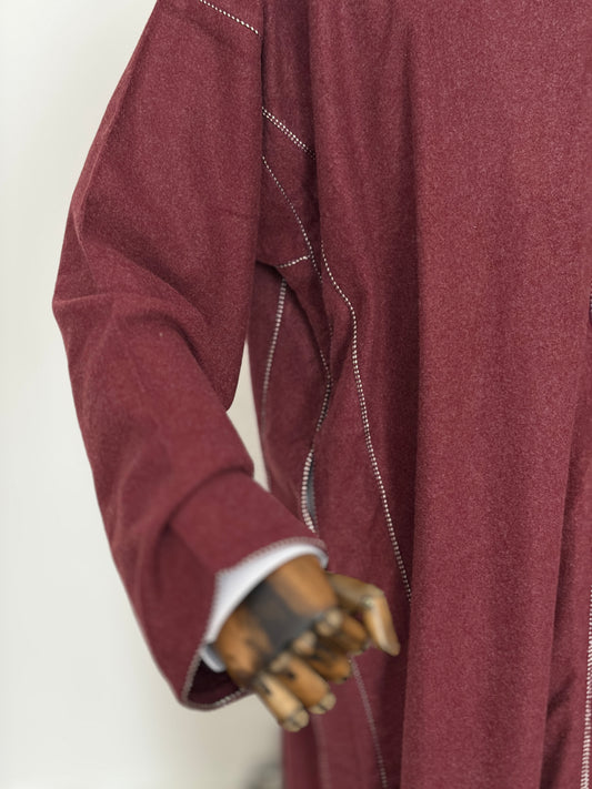 Burgundy Moroccan Djbella