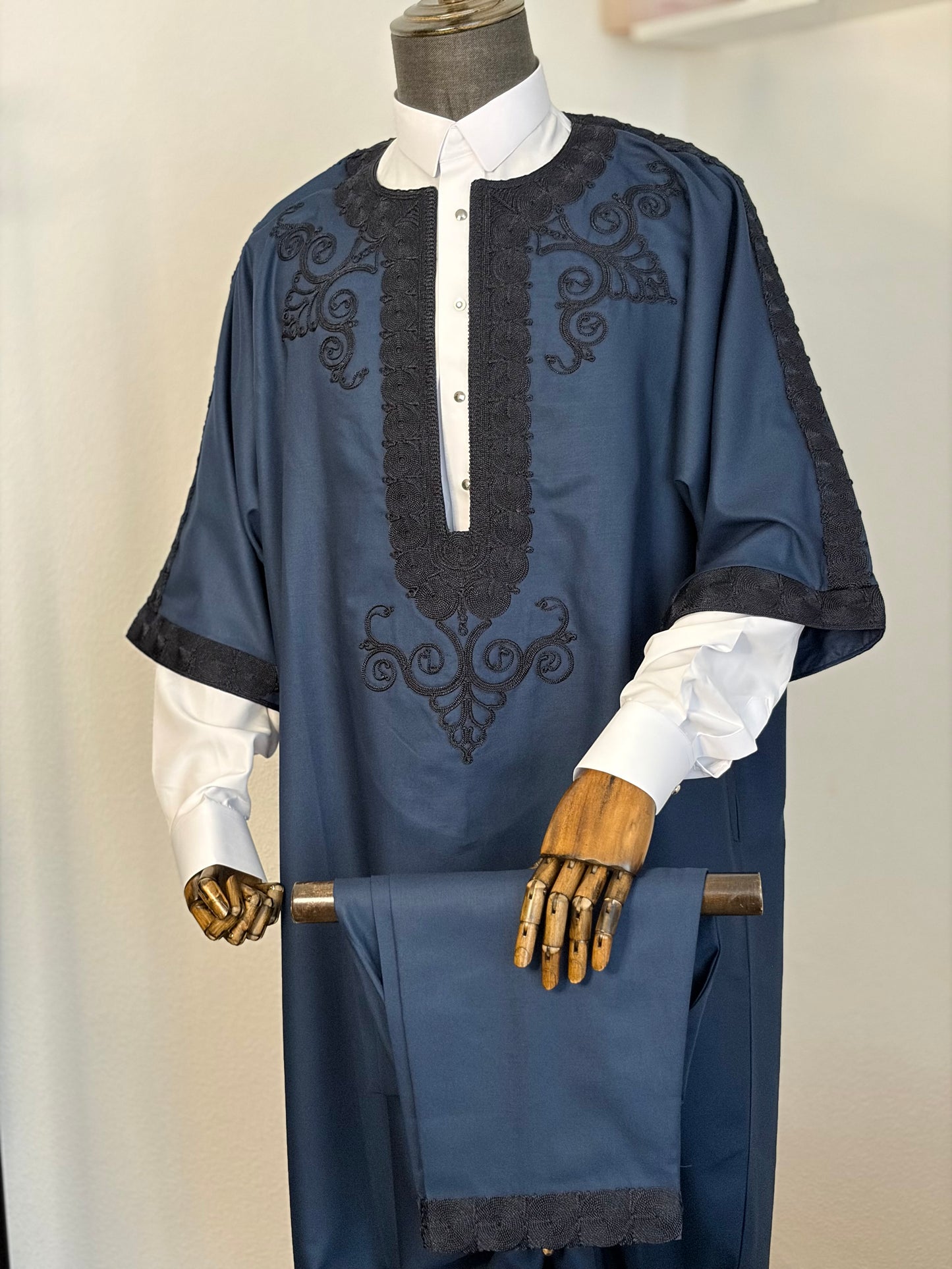 Navy Blue Jalabiya Trabelsia