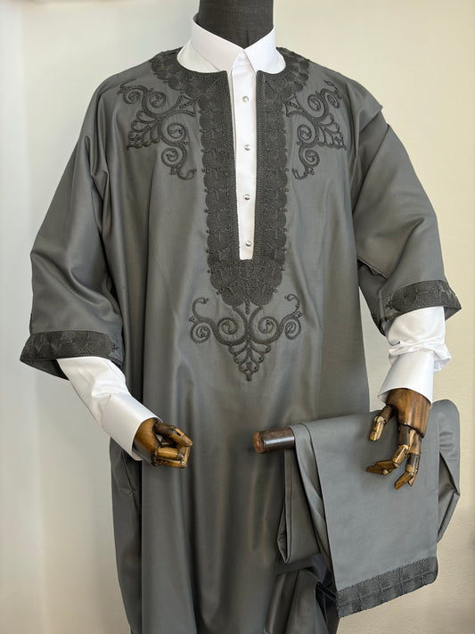 Grey Jalabiya Trabelsia