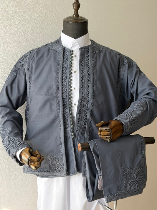 Silver Grey Libyan Zboon Set