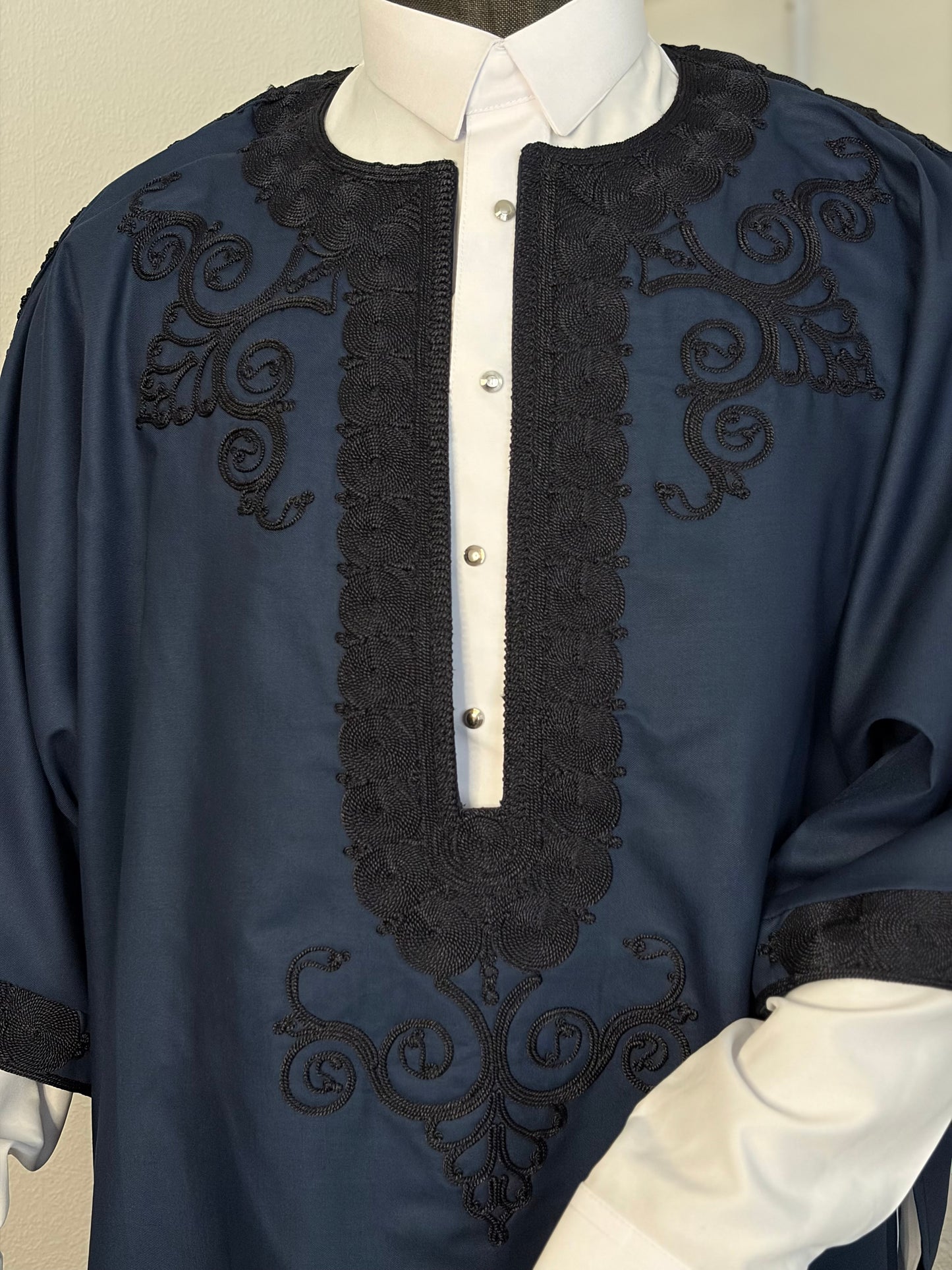 Navy Blue Jalabiya Trabelsia