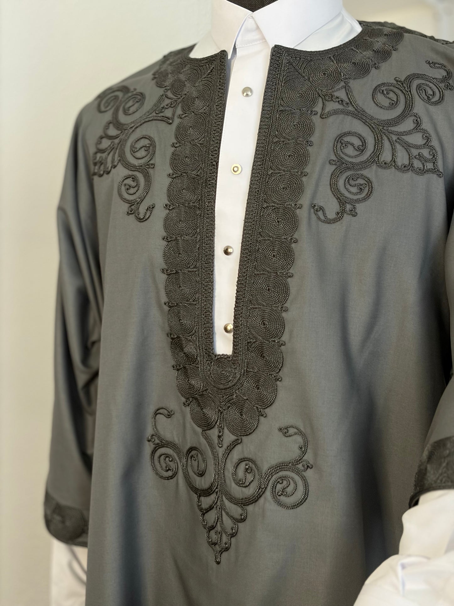 Grey Jalabiya Trabelsia