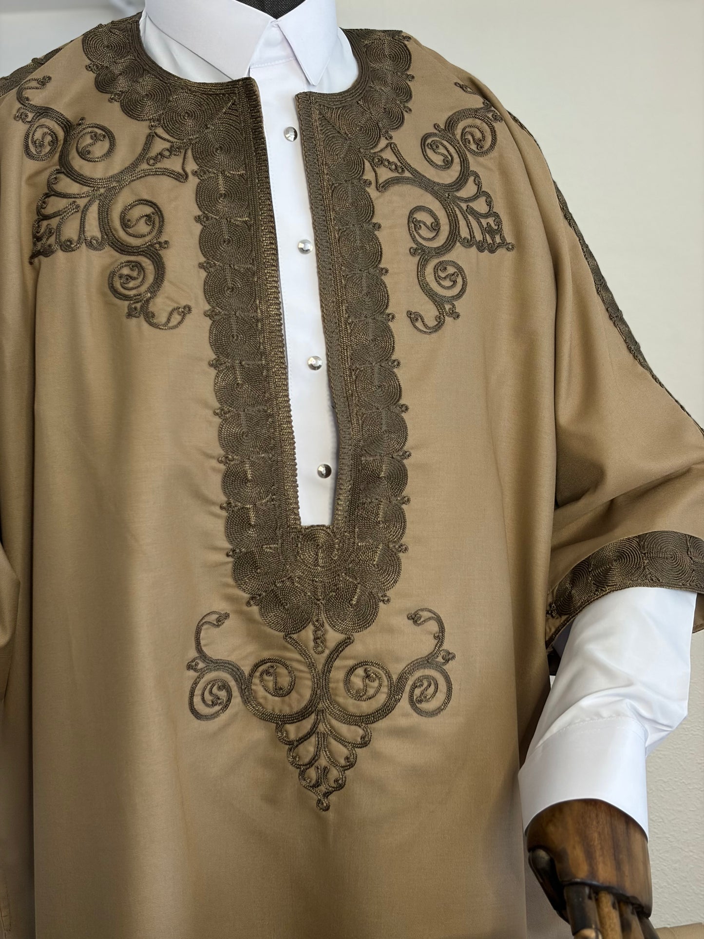 Light Brown Jalabiya Trabelsia