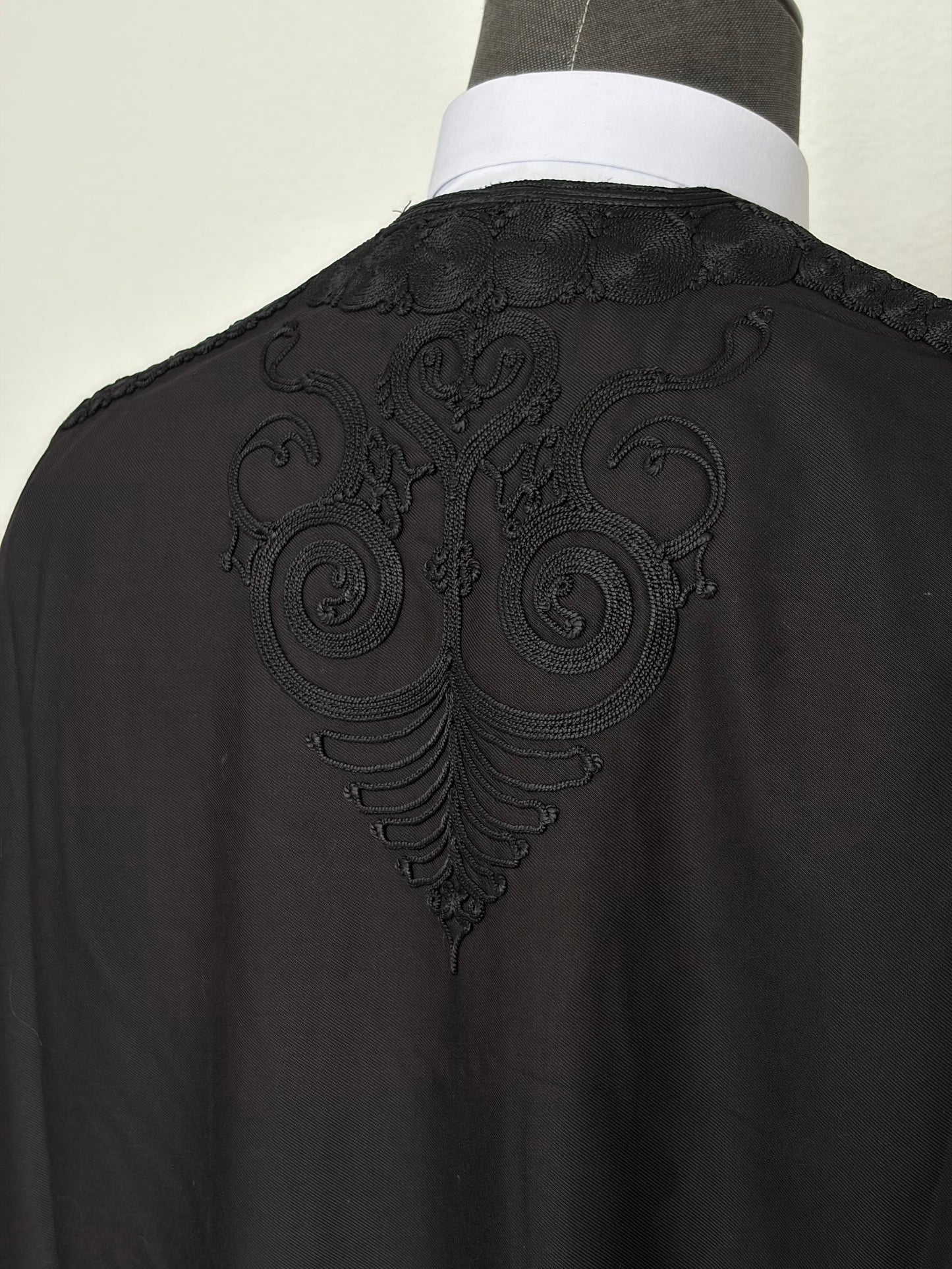 3 piece Black Jalabiyya Trabelsia